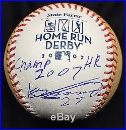 Vladimir Guerrero 2007 Home Run Derby Champ Signed Baseball JSA