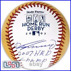 Vladimir Guerrero Angels Signed Champ 2007 Home Run Derby Baseball JSA Auth