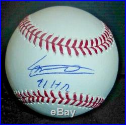 Vladimir Guerrero Jr Signed Inscribed Baseball Autograph 91 Hr Homerun Derby