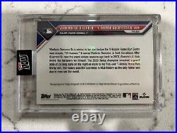 Vladimir Guerrero Jr/Sr Topps Now 2023 MLB HR Derby Dual Auto Card #03/99