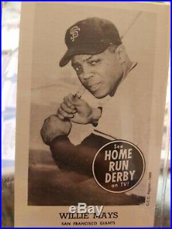 Willie Mays Home Run Derby Reprint Badeball Trading Card 1988