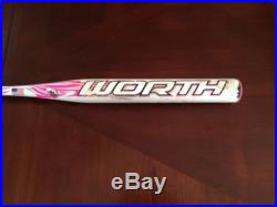 Worth Hall Sick 454 ASA Home Run Derby Bat 26 1/4 Shaved Rolled Pink