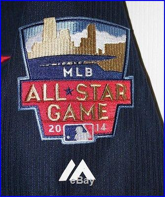 Yadier Molina St Louis Cardinals All Star BP Jersey 2014 Majestic Home Run Derby