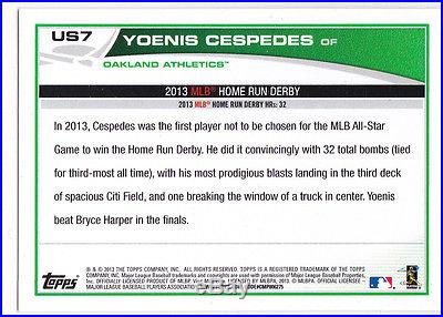 Yoenis Cespedes All-Star HOME RUN DERBY Card Topps Baseball OAKLAND A's