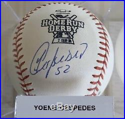 Yoenis Cespedes Autographed Signed Home Run Derby Ball PSA W13693