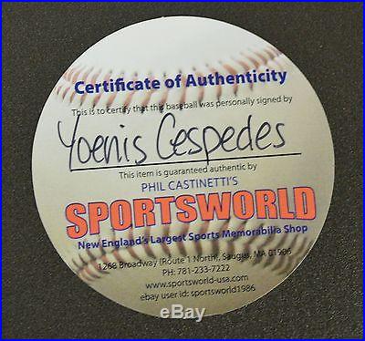 Yoenis Cespedes Signed 2014 Home Run Derby Money Ball Boston Red Sox Athletics