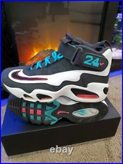 \uD83D\uDD25NIKE AIR GRIFFEY MAX 1\uD83D\uDD25 HOME RUN DERBY 2012 SIZE 8 WHITE BLACK TURQUOISE