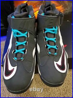 \uD83D\uDD25NIKE AIR GRIFFEY MAX 1\uD83D\uDD25 HOME RUN DERBY 2012 SIZE 8 WHITE BLACK TURQUOISE